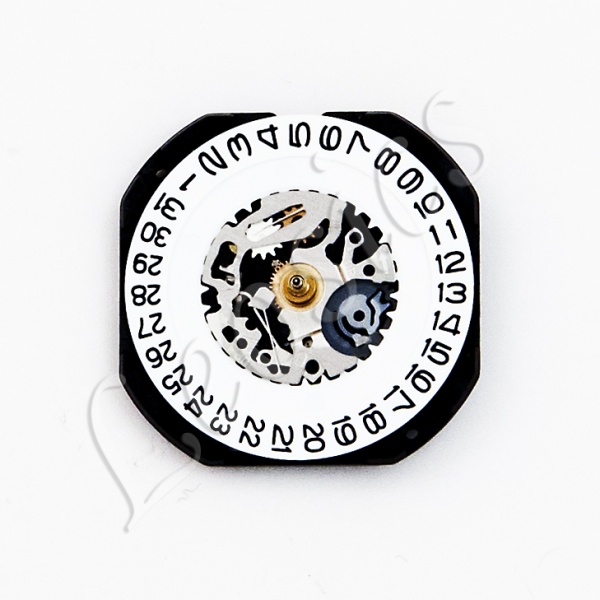 Seiko 7N35 Quartz Watch Movement Date at 3